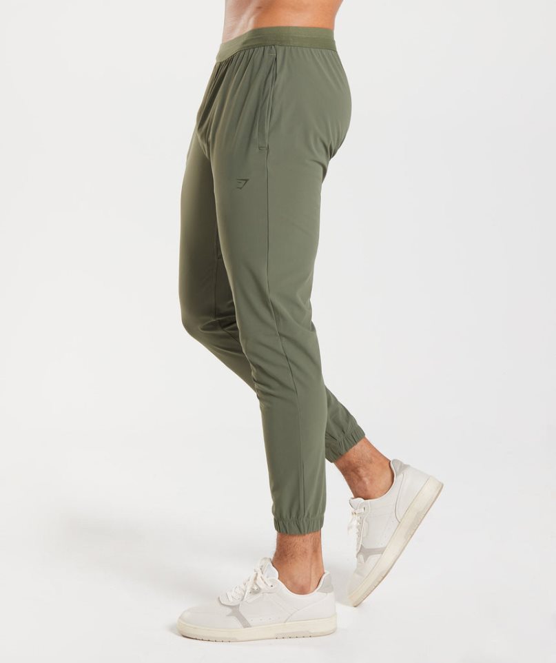 Men's Gymshark Studio Jogger Olive | NZ 6GOVXS